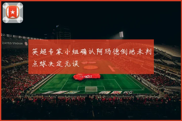 英超专家小组确认阿玛德倒地未判点球决定无误